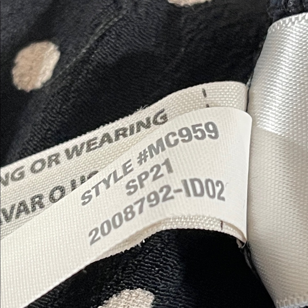 MADEWELL Tank Wide-Leg Jumpsuit in Polka Dot Black & White With Pockets Size 00 - Picture 11 of 13